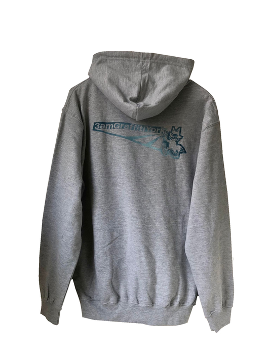 3am Grey Hoodie Blue Marble - Medium Only!