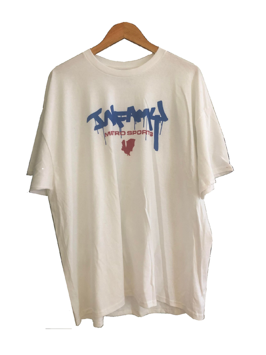 Infamy Metro Sports T-Shirt White/Red/Blue